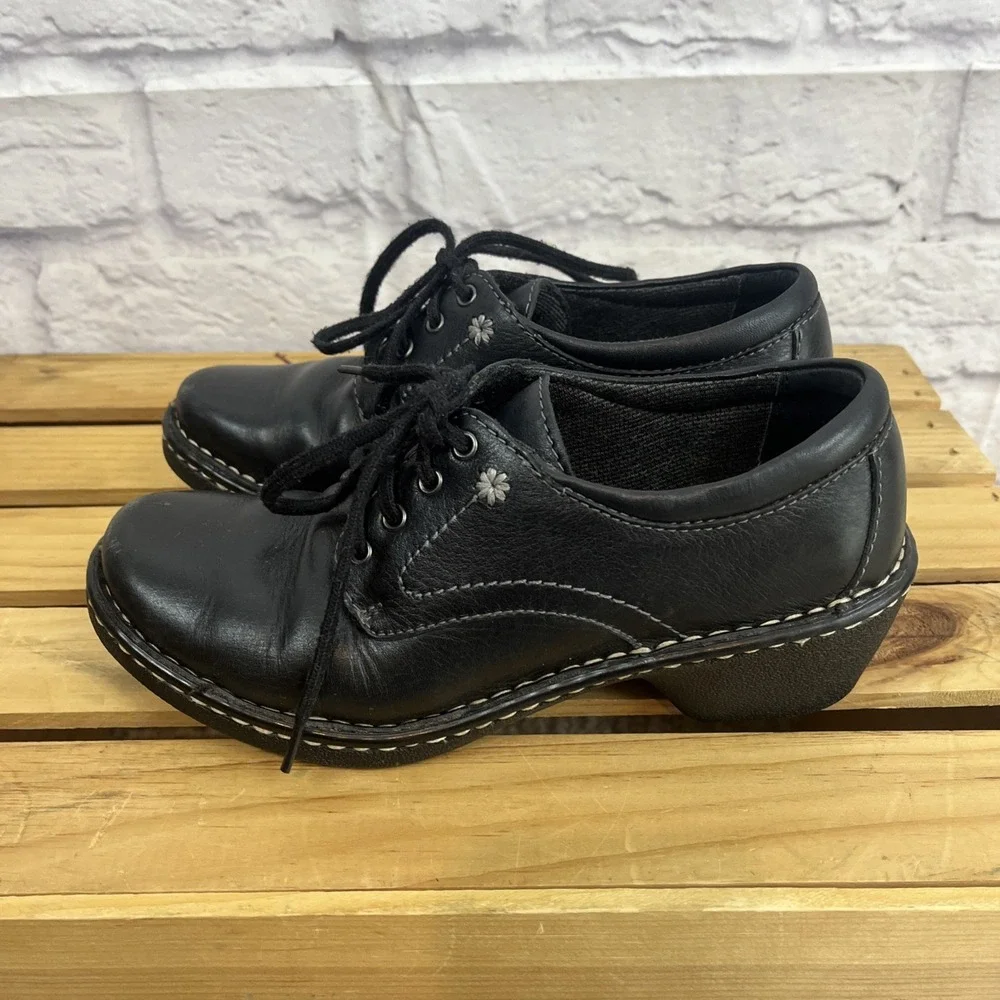 Eastland Foreside Y2K Dark Academia Leather Chunky Heel Oxford Shoes Size 6